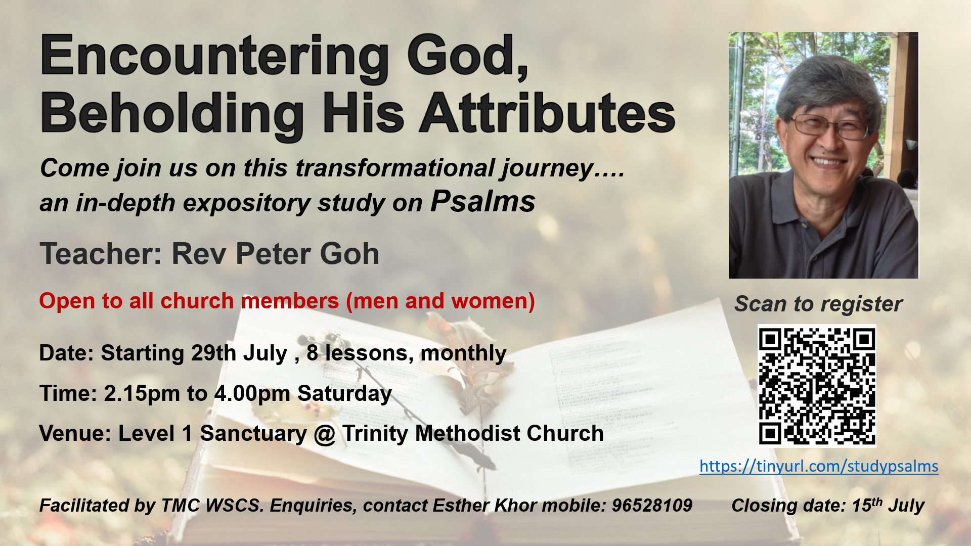 Encountering God in the Psalms (WSCS)