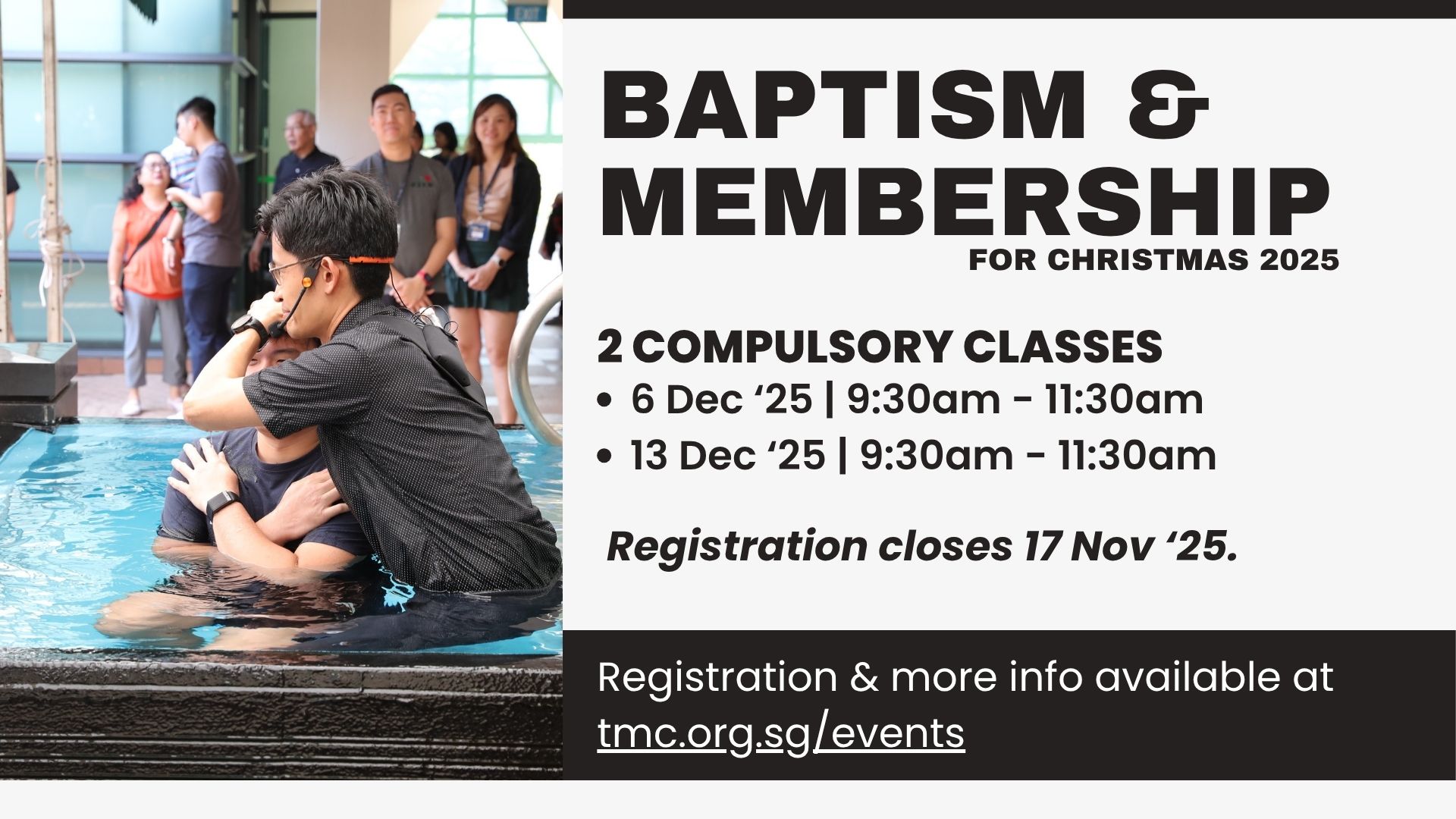 Baptism & Membership Course Christmas 2025